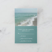 Strand-Hochzeit in Urlaubsorts-Sand-Schreiben UAWG Einladung (Innenseite)