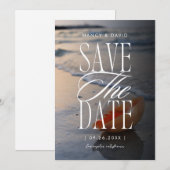 Strand Hochzeit Save The Date (Vorne/Hinten)