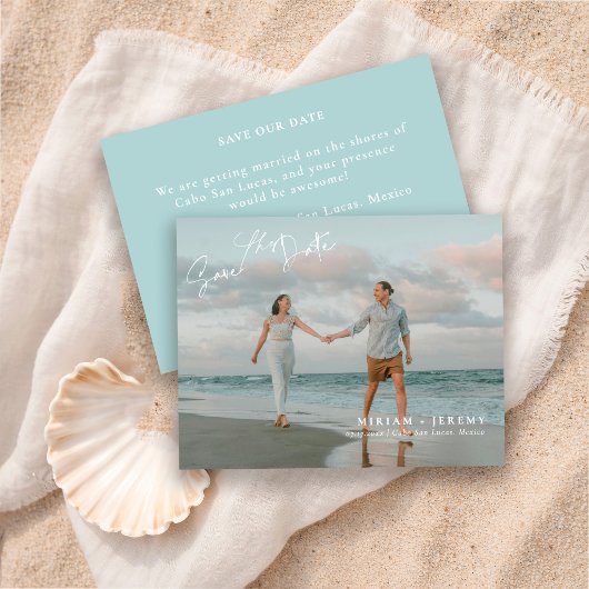  Strand Hochzeit Save the Date | Foto