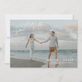  Strand Hochzeit Save the Date | Foto (Vorderseite)