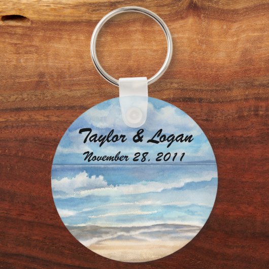 Strand / Hochzeit Schlüsselanhänger (Vorderseite)