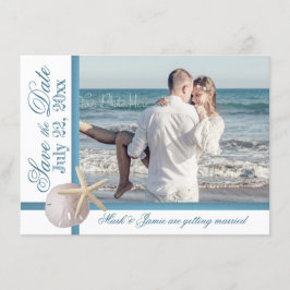 Strand Hochzeit Starfish Sand Dollar Save the Date Einladung
