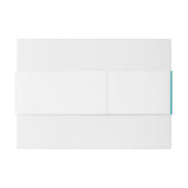 Strand-Hochzeits-Bauch-Band-Palmen Einladungsbanderole (Rückseitenbeispiel)