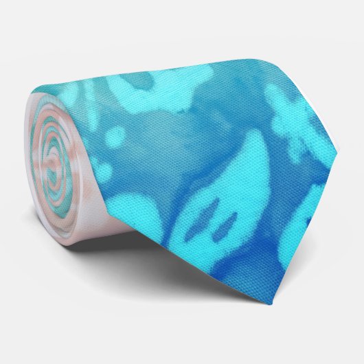 Strand-Hochzeits-Delphin Luau Party-blaue Krawatte (Gerollt)