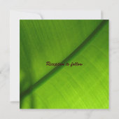 Strand-Hochzeits-Einladung Einladung (Rückseite)