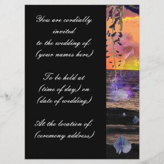 Strand-Hochzeits-Einladungen Einladung