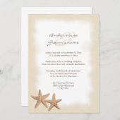 Strand-Hochzeits-Empfangs-nur Einladungen (Vorne/Hinten)