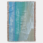 Strand-Hochzeits-kundenspezifisches Decke (Vorderseite Vertikal)