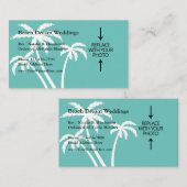 Strand-Hochzeits-Minister Visitenkarte (Vorne/Hinten)