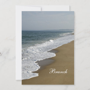 Strand-Hochzeitsbrunch-Einladung nach der Hochzeit Einladung
