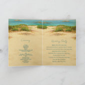 Strand Hochzeitsdestination Ablauf Programm (Innenseite)