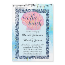 Strand-Hochzeitseinladung