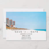 Strand-Hochzeitsfoto - Save-the-Date Save The Date (Vorderseite)