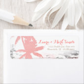 Strand Hochzeitslabel Korallenpalme Bäume Holz (Insitu)