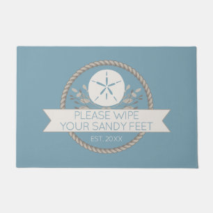 Strand House Sand Dollar Custom Door Mat Fußmatte