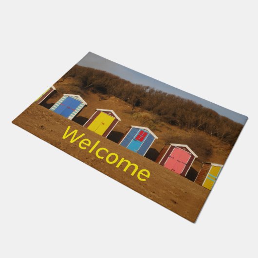 Strand Huts Doormat Fußmatte (Schrägansicht)