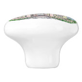 Strand Hütte Keramik Türknopf Keramikknauf (Seitenansicht)