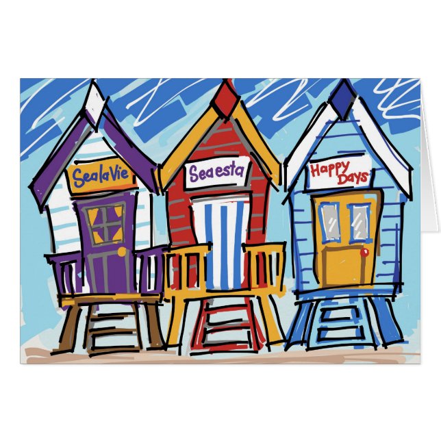 Strand-Hütten (Vorderseite (Horizontal))