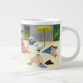 Strand-Hütten 1991 Jumbo-Tasse (Rechts)
