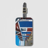 Strand-Hütten 3 Gepäckanhänger (Vorderseite Vertikal)