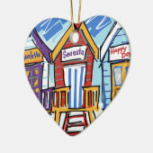 Strand-Hütten Keramikornament (Links)
