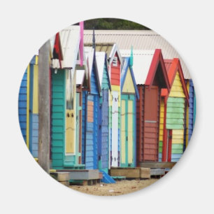 Strand-Hütten Melbourne Magnet