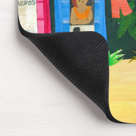 "Strand-Hütten" Mousepad (Ecke)