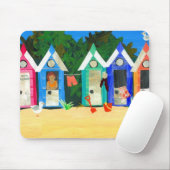 "Strand-Hütten" Mousepad (Mit Mouse)