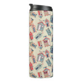 Strand-Hütten-Muster Thermosbecher (Nach rechts gedreht)