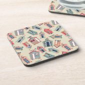 Strand-Hütten-Muster Untersetzer (Linke Seite)