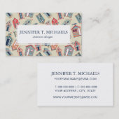 Strand-Hütten-Muster Visitenkarte (Vorne/Hinten)