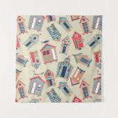 Strand-Hütten-Muster Wandteppich (Vorderseite (Horizontal))