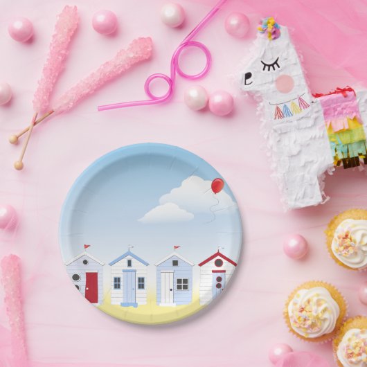 Strand-Hütten-PapierTeller Pappteller (Party)