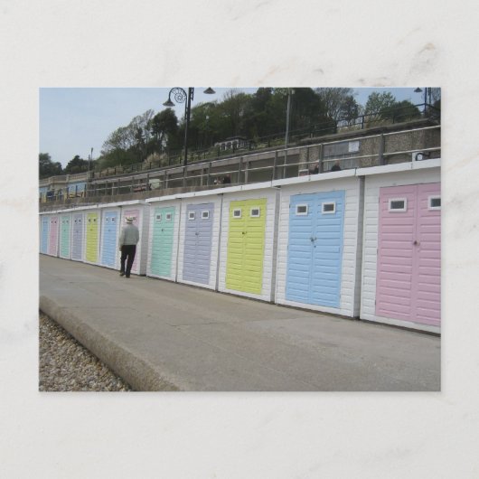 Strand-Hütten Postkarte (Vorderseite)