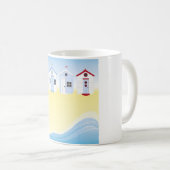 Strand-Hütten-Tasse Kaffeetasse (VorderseiteRechts)
