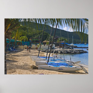 Strand im Leverick Bay Resort & Marina Poster