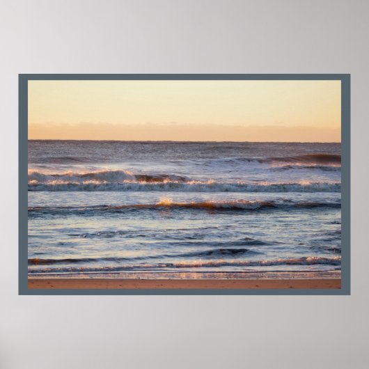 Strand im Sunrise Foto Poster (Vorne)