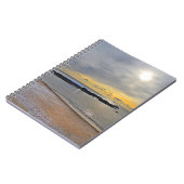 Strand im Winter Notebook Notizblock (Linke Seite)