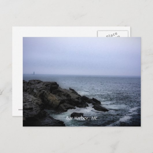 Strand in Acadia, Bar Harbour, ME Postkarte (Vorne/Hinten)