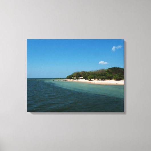 Strand in Alter Leinwanddruck (Vorderseite)