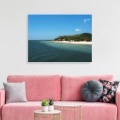 Strand in Alter Leinwanddruck (Insitu (Wohnzimmer))