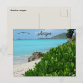 Strand in Antigua Postkarte (Vorne/Hinten)