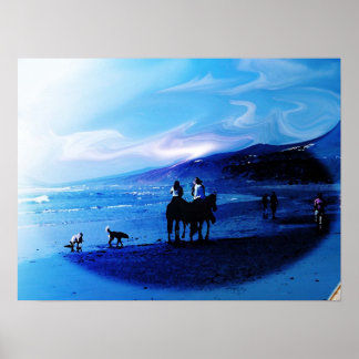 Strand in Baja Mexiko Poster