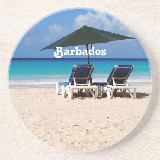 Strand in Barbados Untersetzer (Vorne)