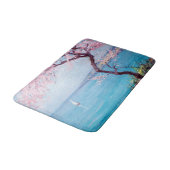 Strand in Biarritz, Frankreich (von Kimon Loghi) Badematte (Schrägansicht)