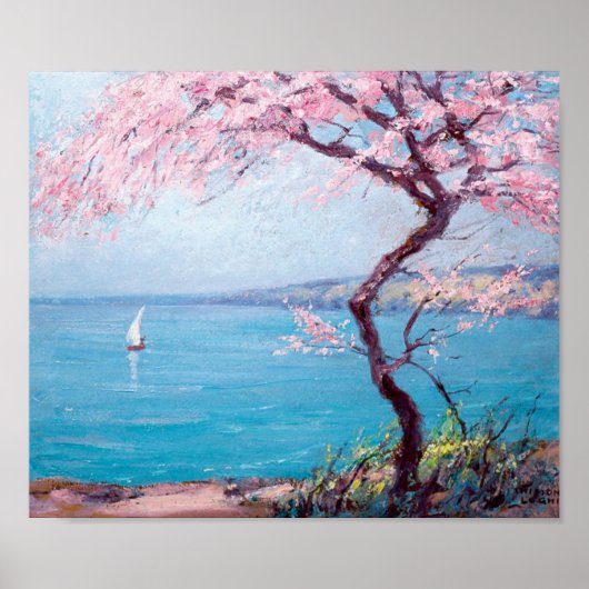 Strand in Biarritz, Frankreich (von Kimon Loghi) Poster (Vorne)