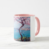 Strand in Biarritz, Frankreich (von Kimon Loghi) Tasse (VorderseiteRechts)