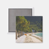 Strand in Cane Garden Bay, Insel Tortola Magnet (Vorderseite/Rückseite)
