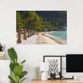 Strand in Cane Garden Bay, Insel Tortola Poster (Heimbüro)
