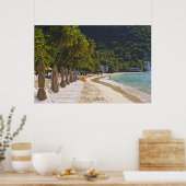 Strand in Cane Garden Bay, Insel Tortola Poster (Küche)